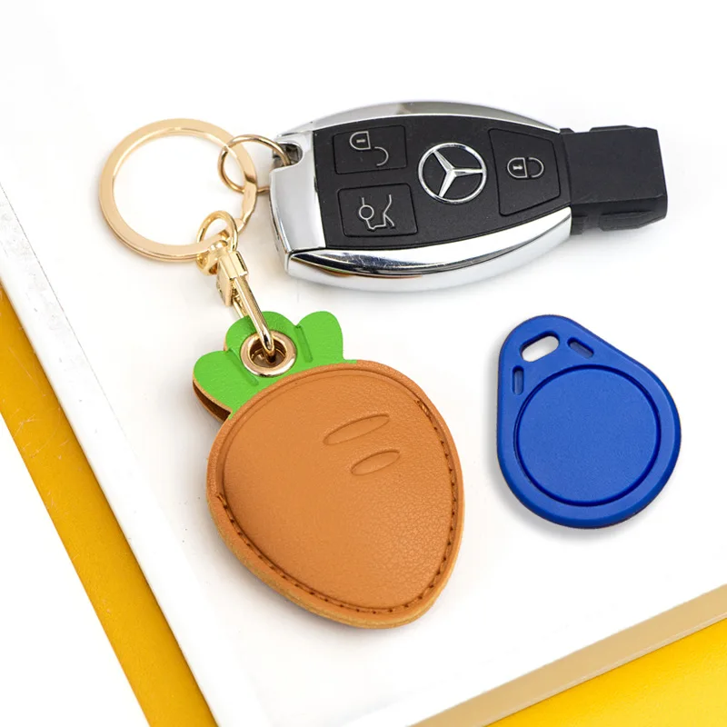 Eight Gate Insect Club Rectangular Water Drop Mini Access Control pu Pickup Card Holder Creative Personalized Keychain Pendan...