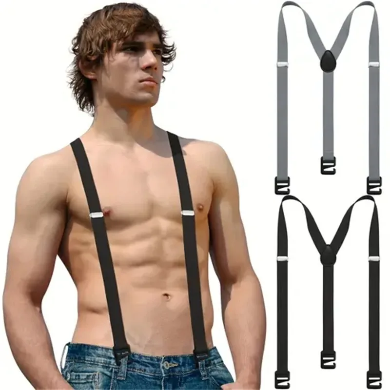 Tirantes útiles para hombre, pantalones creativos con 3 ganchos, pantalones informales para hombre, tirantes ajustables a la moda, 1 Uds.