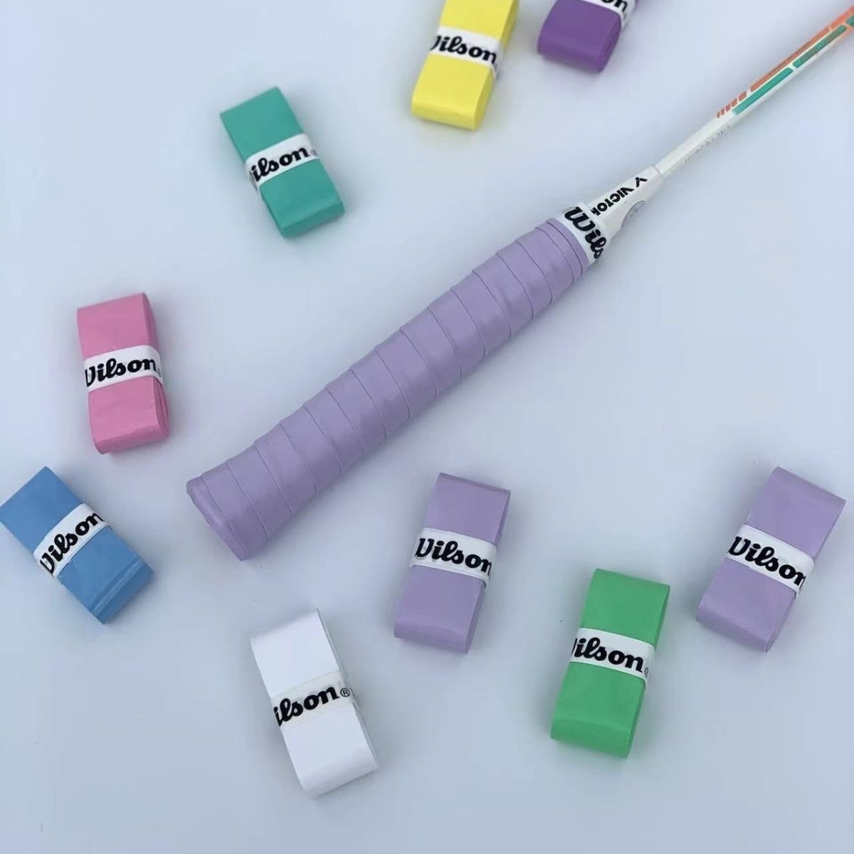 15/30/60 オリジナルウィルソンテニスラケットノンスリップグリップテニスラケットスウェットバンドグリップテニスアクセサリー
