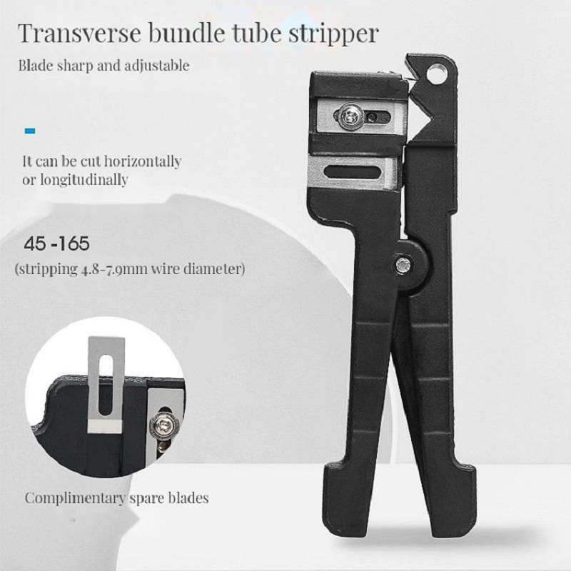 Ferramenta de corte de cabo coaxial com lâminas ajustáveis, stripper de fibra óptica, cortador cortador, bainha, 45-163, 45-165