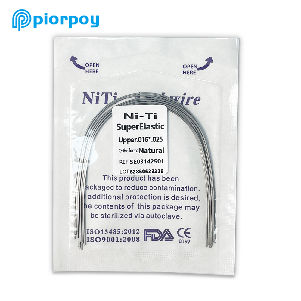 Clearance_PIORPOY 10 Stuks Orthodontische Tandheelkundige Super Elastische Niti Boog Draden Natuurlijke Vorm Ronde Rechthoekige Boog Draden voor Bretels De