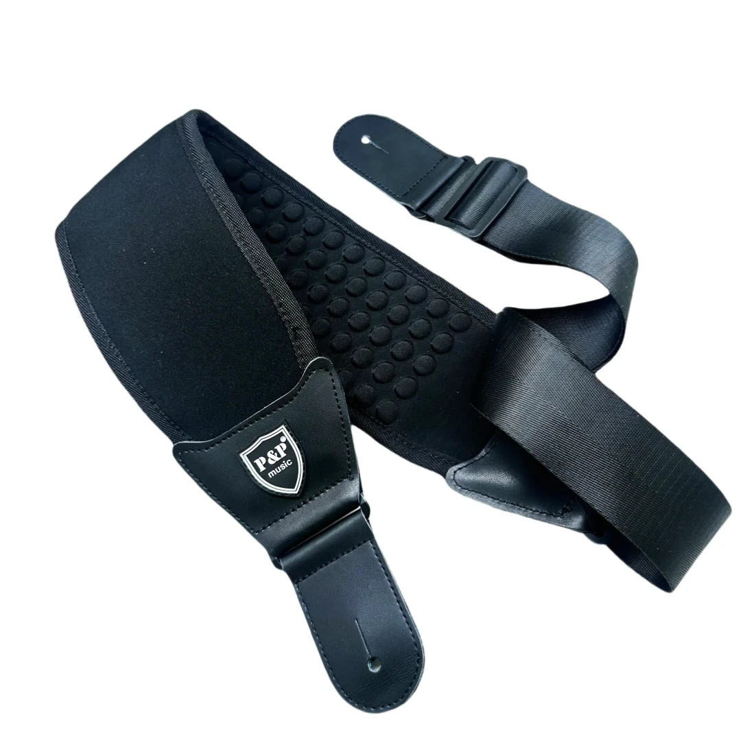 P&P 3D ฟองน้ําสายกีตาร์เข็มขัด Breathable สบายปรับกีตาร์อะคูสติกเบาะสายรัดสายกีตาร์ไฟฟ้าเบสเข็มขัด