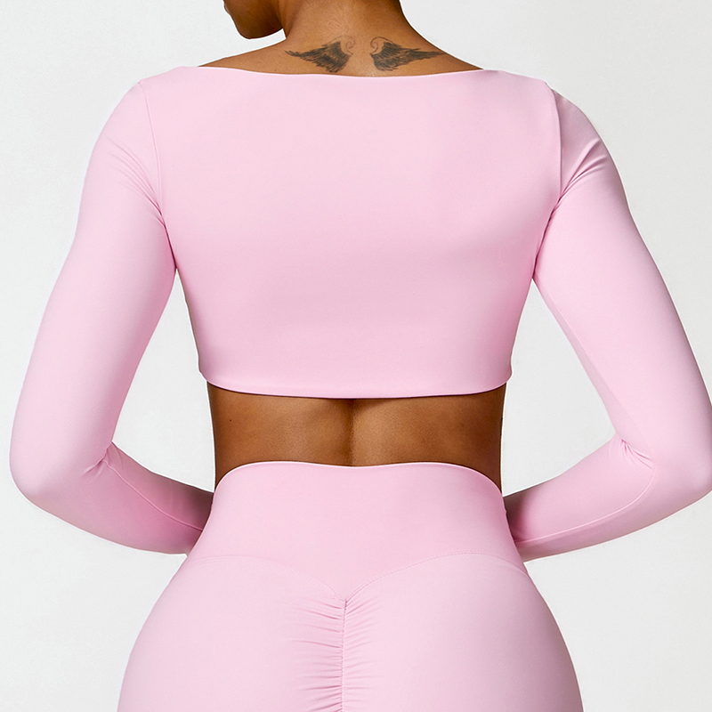 Camiseta deportiva de manga larga para mujer, ropa deportiva para correr al aire libre, gimnasio, camiseta de manga larga para Yoga, gimnasio, entrenamiento de realce, Top de una sola pieza