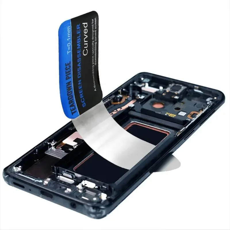 Mobile Phone Stainless Steel Curved LCD Screen Spudger Opening Pry Card Tools Ultra Thin Flexible Mobile Phone Disassemble Tools