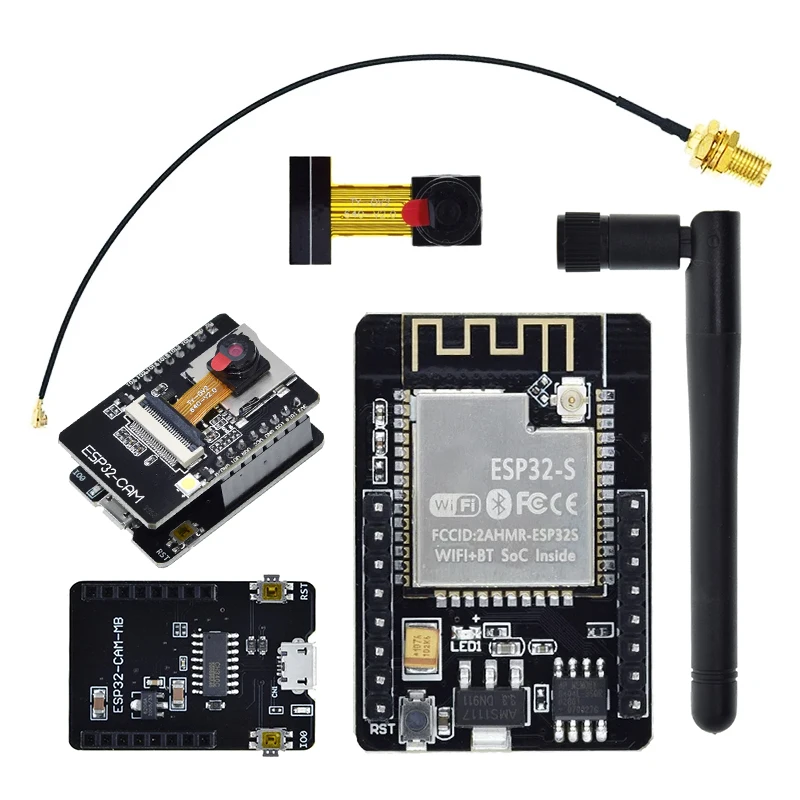ESP32-CAM WiFi модуль 2,4G антенна ESP32 последовательный порт к WiFi ESP32 CAM макетная плата 5 В Bluetooth с модулем камеры OV2640 DIY