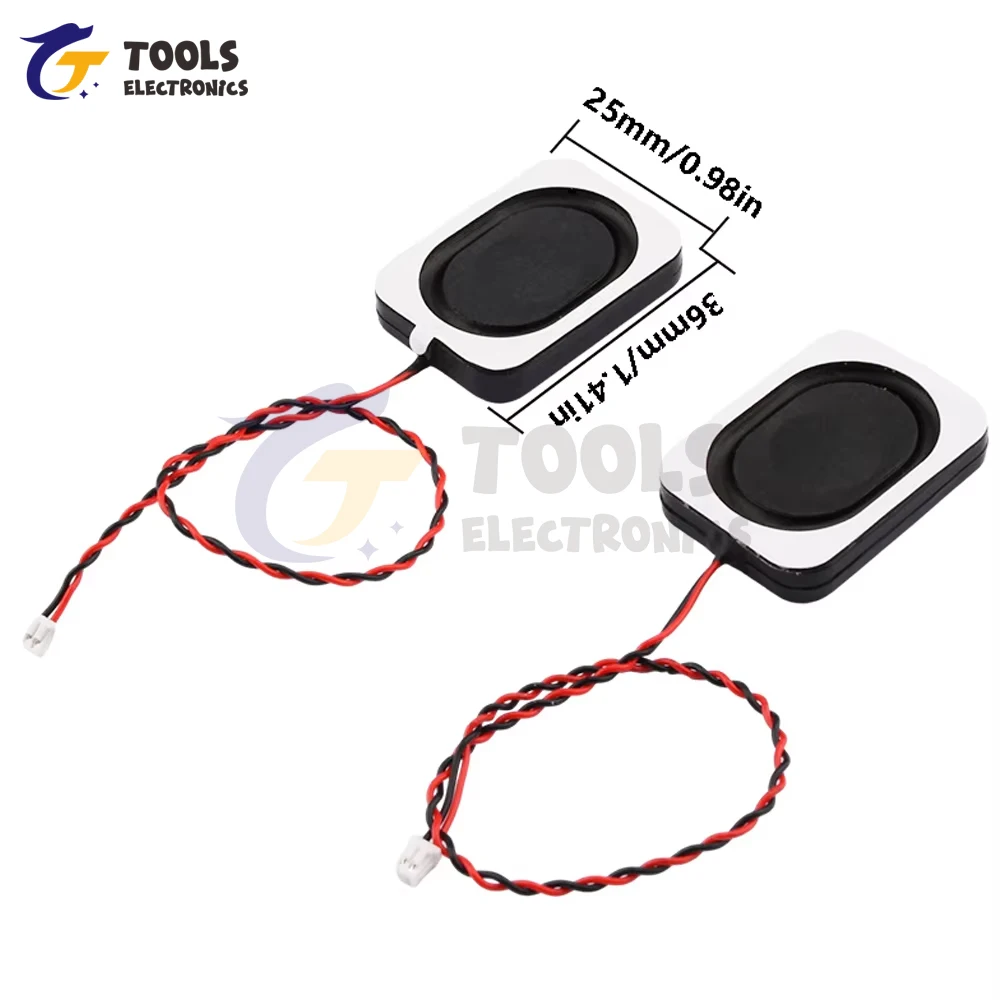 4 ohm 3W 8 ohm 2W 1.25 Terminal/2.0 Terminal wire Speaker Square Small Cavity Notebook Computer 3525/2535 Ultra-thin Box Speaker