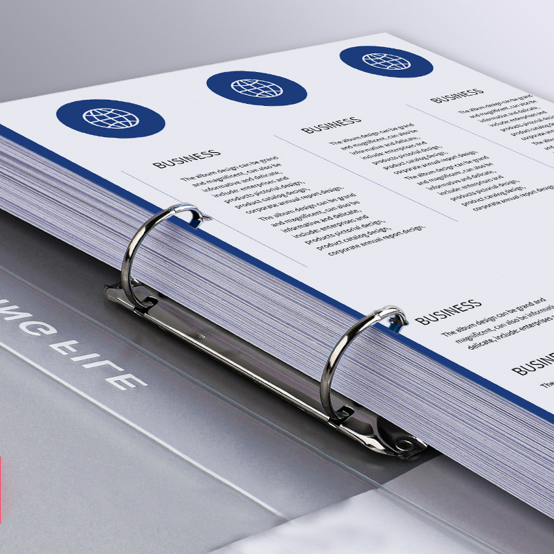 オフィス文書用a4ファイルフォルダー、2リングバインダー、カバーオーガナイザー、200枚のテスト紙用ホルダー、デスクオーガナイザー