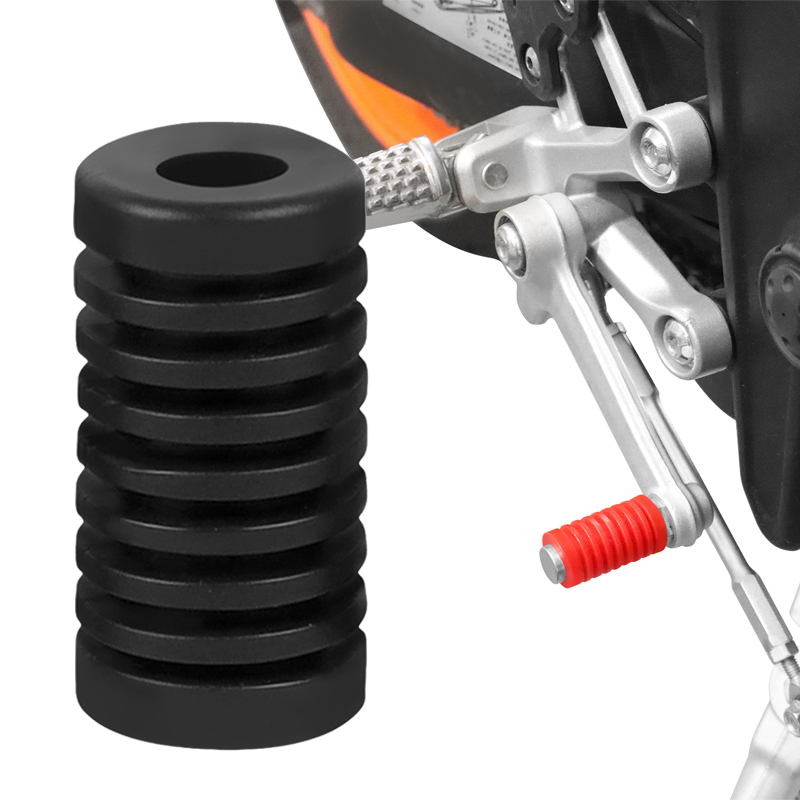 2 pçs universal motocicleta mudança de engrenagem shifter alavanca pé almofada pedal capa borracha moto começar pé pegs almofada acessórios da motocicleta