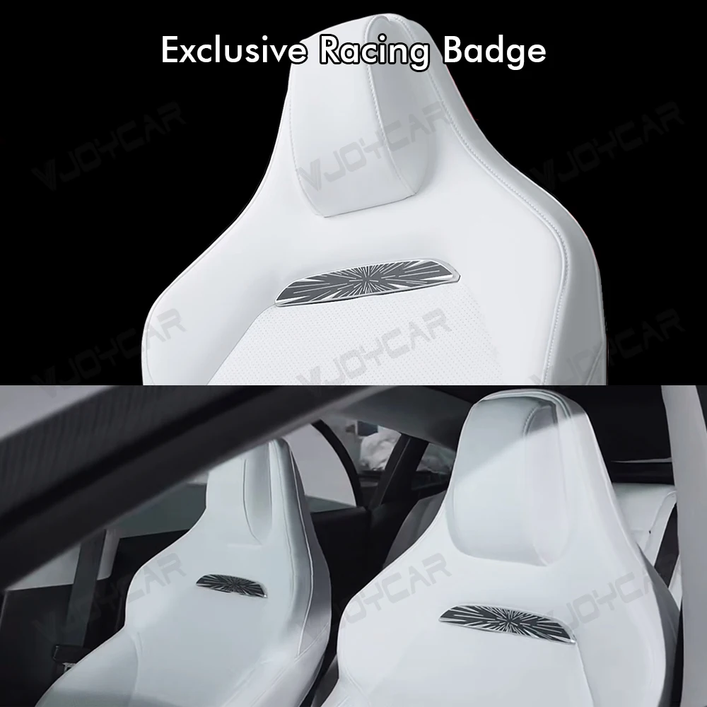 Los más nuevos asientos deportivos de lujo ventilados para Tesla Model 3 Y asientos perforados de refrigeración de calefacción relación 1:1 estilo de alto rendimiento