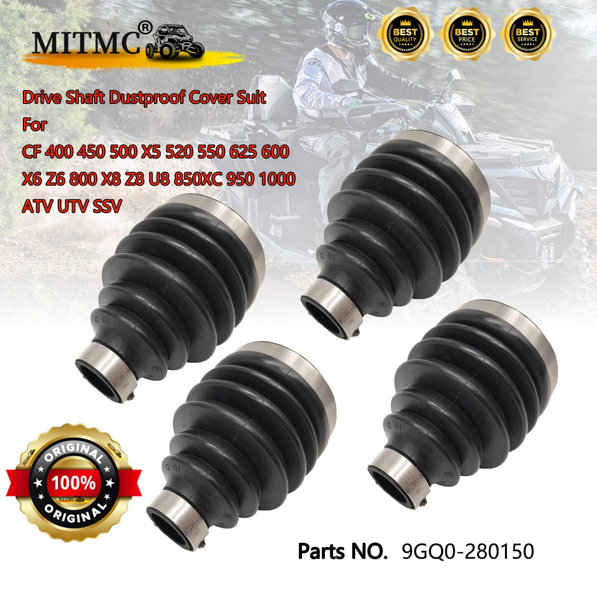 4 шт. пылезащитный чехол приводного вала для CF 400 450 500 X5 520 550 625 600 X6 Z6 800 X8 Z8 U8 850XC 950 1000 9GQ0-280150