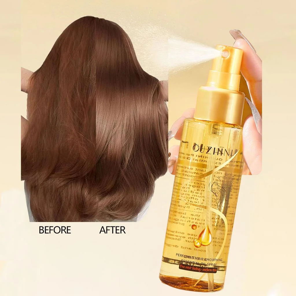 Das tief nährende Haarpflege-Spray mit ätherischen Ölen kann den Glanz erhöhen und die Reparatur von Haaren und den Schadensduft verbessern