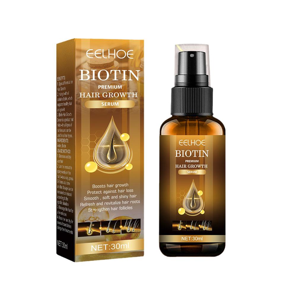 30ml Biotine Haar Serum Diep Voedende Formule Versterkt Smoothing Kroeshaar Beschadigd Haar Reparatie Spray Haarolie Serum Zacht