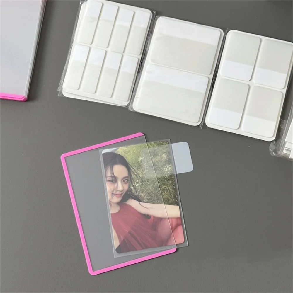 MINKYS Kpop Fotokarten Toploader Index Klebriges Papier Planer Index Aufkleber Liste Handheld Memo Pad Schule Schreibwaren