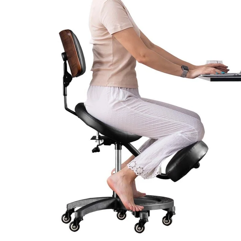 Sgabello da sella ergonomico per ufficio sedia in ginocchio con supporto per la schiena sedia in ginocchio regolabile per impieghi gravosi per Dental Saloon Spa