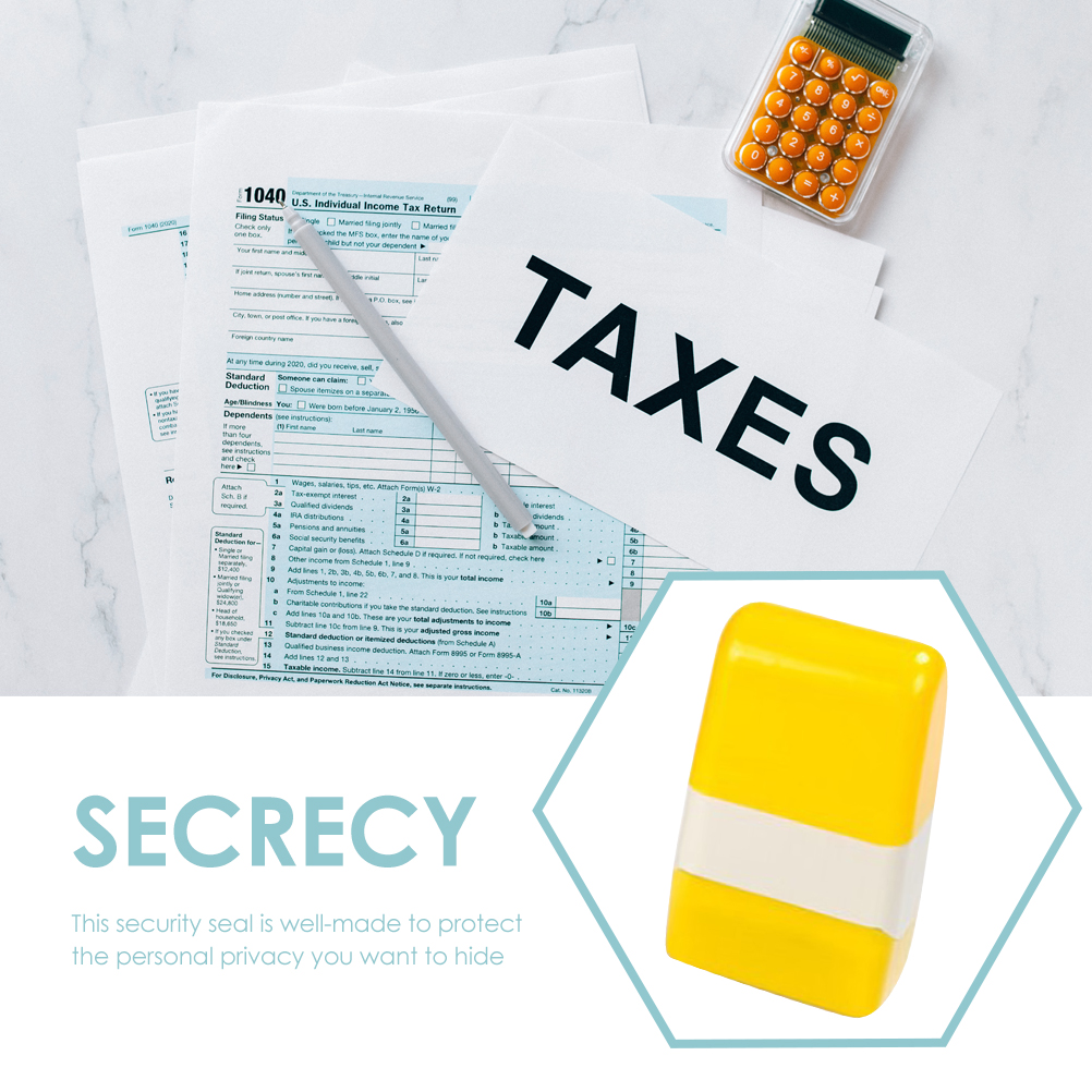 Kunststoff Vertraulichkeit Siegel Stempel Roller Sicherheitsstempel für Home Office Privatsphäre Versiegelung Öl Nachfüllung Nr