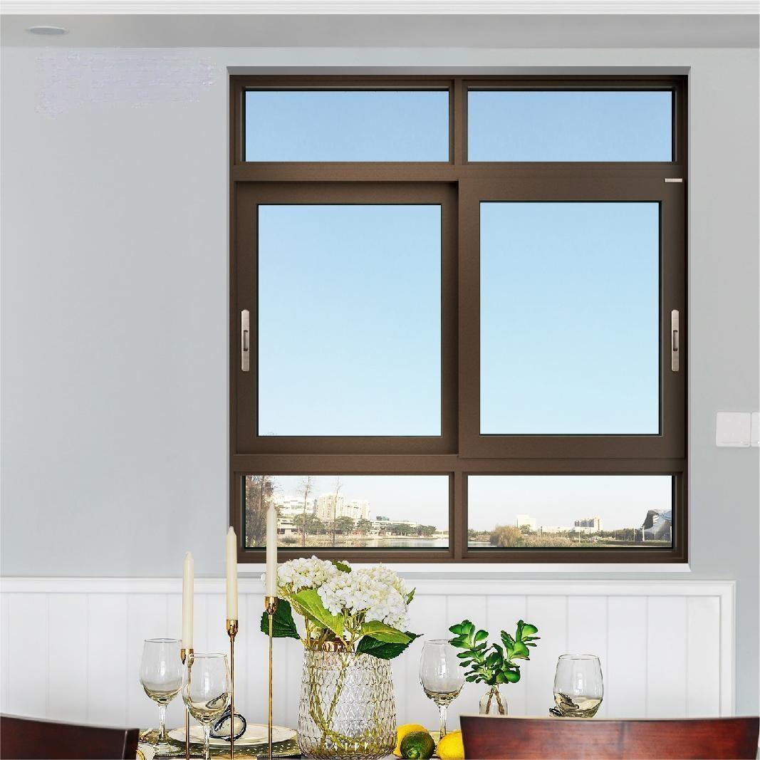 Sixinalu Sliding Window Deposit Aluminum Profile Construction Building Material Custom-Made House Living Room Glass Windows