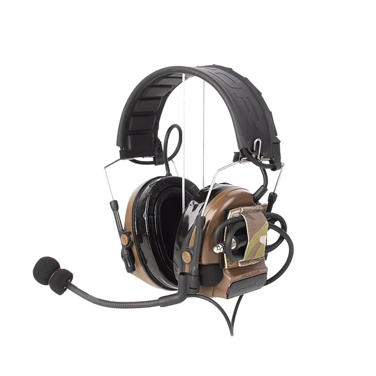 Correa de arnés de cables para auriculares tácticos, organizador elástico, arnés de cables para auriculares, pegatina de bucle de gancho, accesorios para chaleco y casco