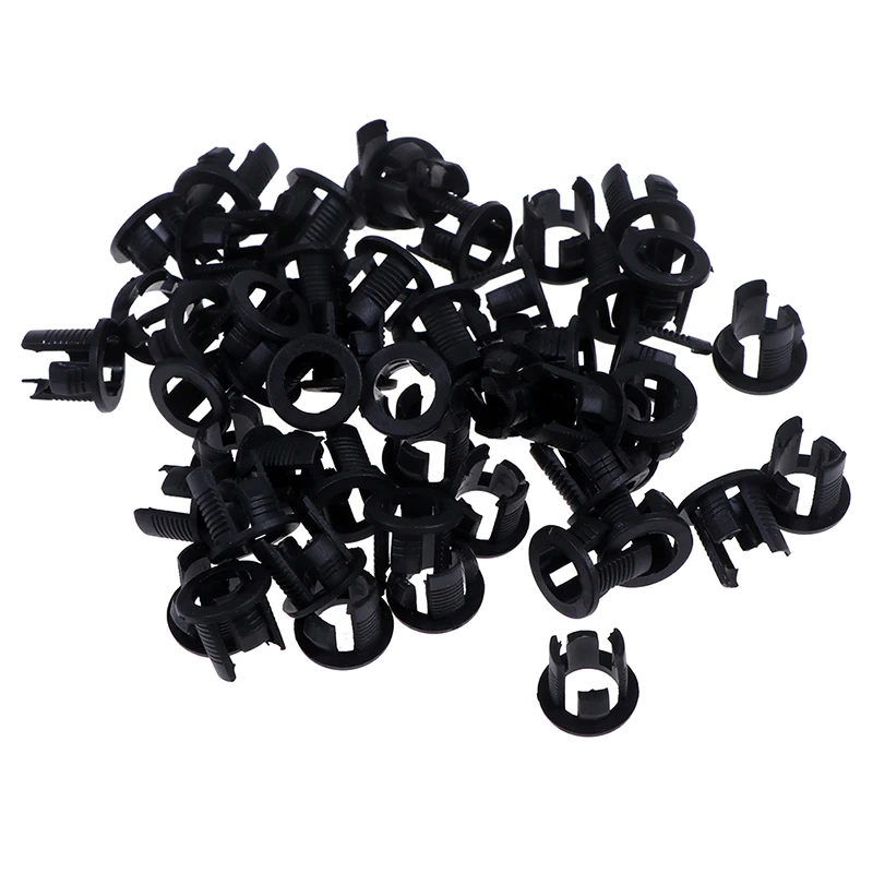 50Pcs Black ABS Material 3mm / 5mm High Quality Plastic LED Bracket Clamp Bezel Mounting Box Easily Attaching LEDs To Boards