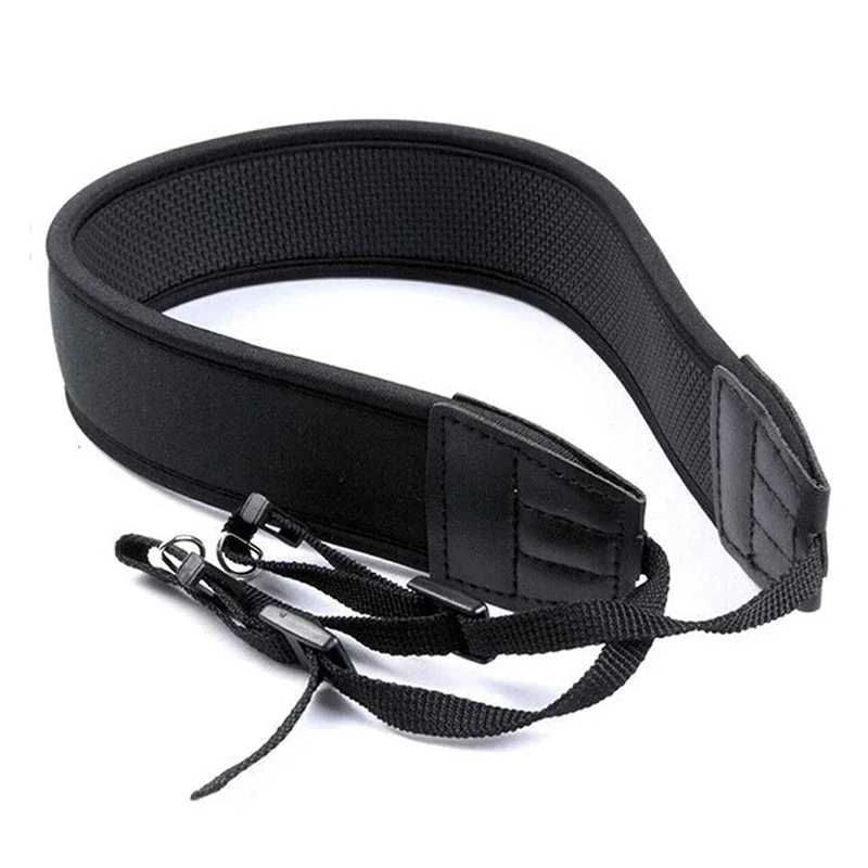 Tracolla universale per collo, cintura per fotocamera, spallacci per collo, cinghie nere antiscivolo spesse regolabili per fotocamera digitale