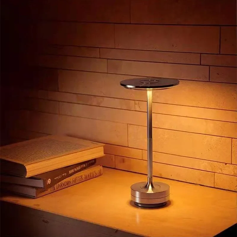 Wiederaufladbare LED-Schreibtischlampe, Touch-Dimmung, USB, tragbar, aufladbar, für Café, Bar, Vintage-Dekoration, Atmosphäre, Nachtlicht