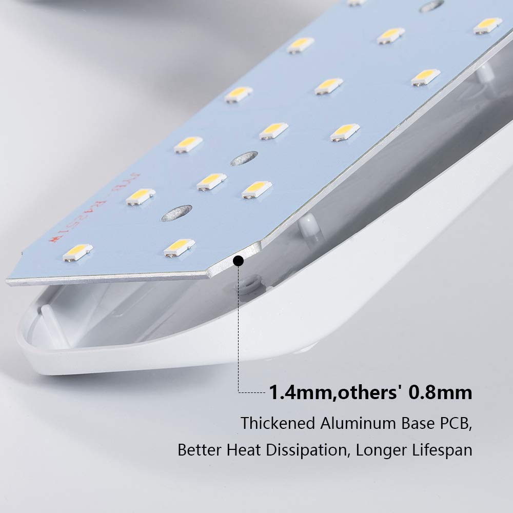 E27 28W LED โรงรถพัดลมหลอดไฟใบมีดโคมไฟ 85-265V 360 ° โคมไฟหลอดไฟ LED แบบพับได้ไฟอุตสาหกรรมโคมไฟเพดานบ้าน