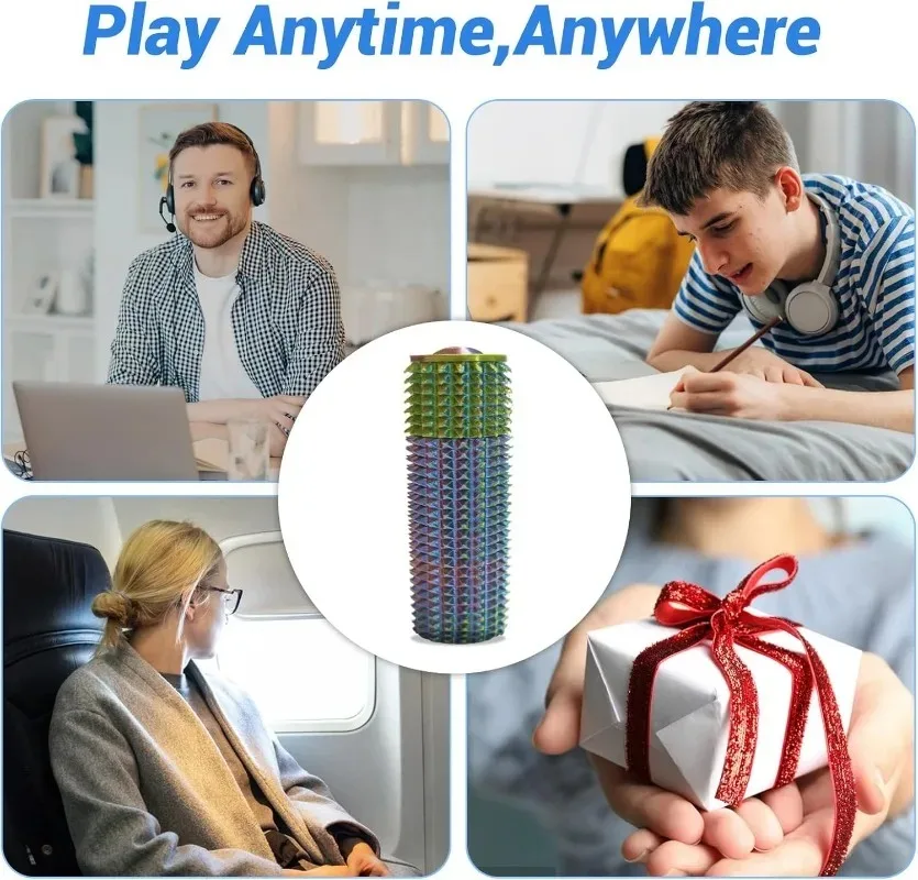 Rolo sensorial brinquedo clicker picos táteis para ansiedade alívio do estresse dor estimulando autismo sobre estimulação com cordão