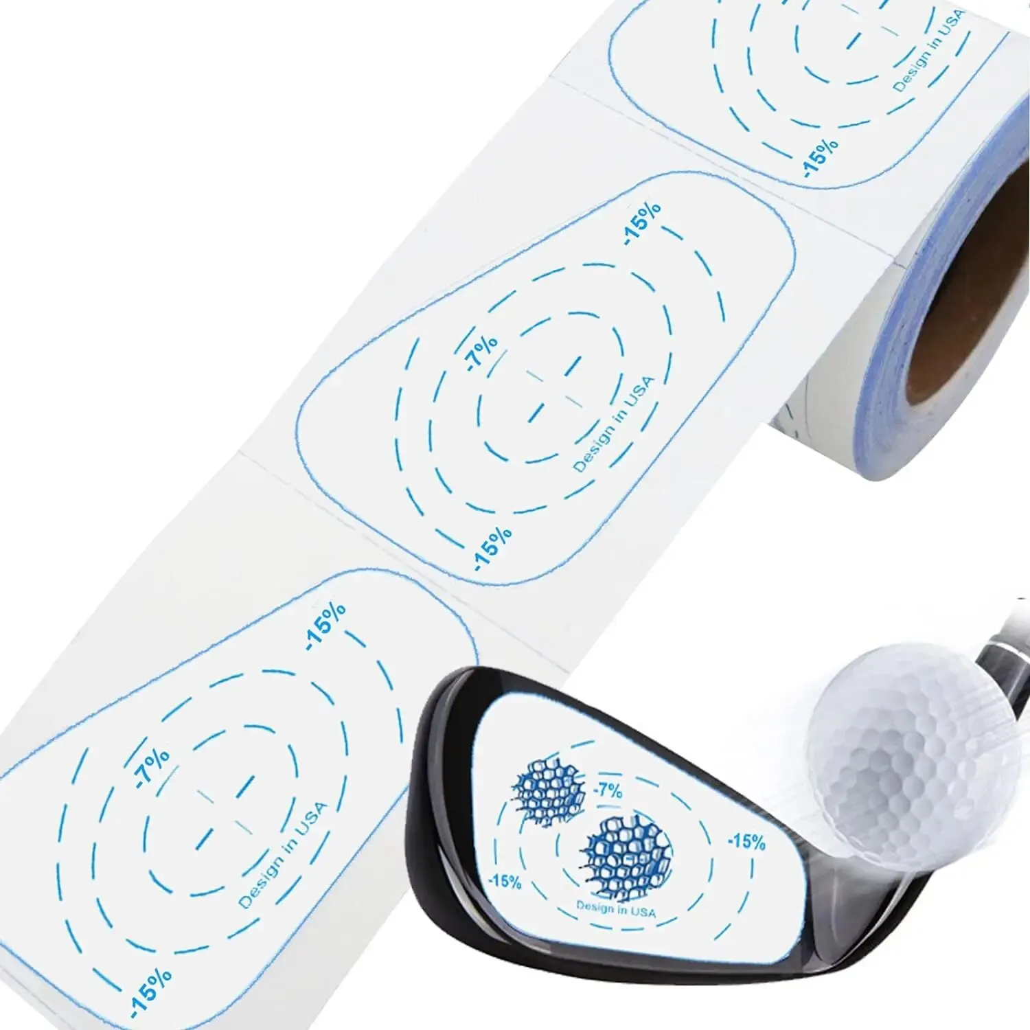 Clearance_Golf Nastro per impatto Etichette per mazze 200 pezzi Aiuto per l'allenamento di grandi dimensioni per ferri Driver Woods Palla Colpire Registratore Swing Trainer