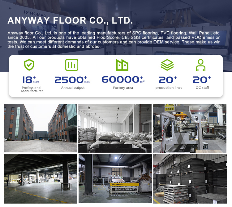 พื้นพลาสติก SPC แกนแข็งไวนิล 100%