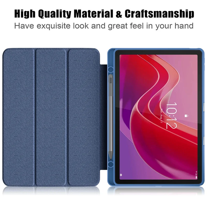 Funda para tableta Lenovo Tab M11 con soporte para bolígrafo, funda trasera acrílica de TPU para XiaoxinPad Xiaoxin Pad 2024, funda de 11 pulgadas