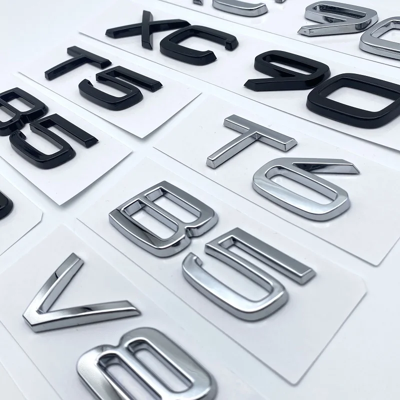 3D AWD T3 T5 T6 T8 B3 B4 B5 B6 V8 Logo Emblem Badge Decal Xe Nhãn Dán Cho Volvo C30 V40 V60 S40 S60 XC60 XC90 XC40 S80 S90 S80L S60L Xe Stying
