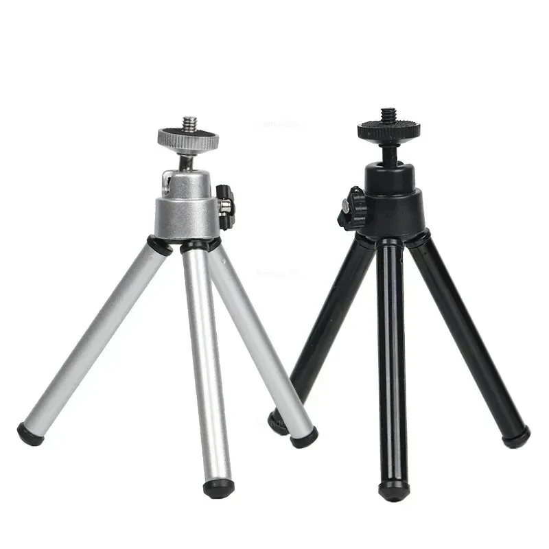 Mini Flexible Tripod 3Section Stand Holder for Projector Camera Aluminum Alloy Desktop Tripod for Mobile Phone