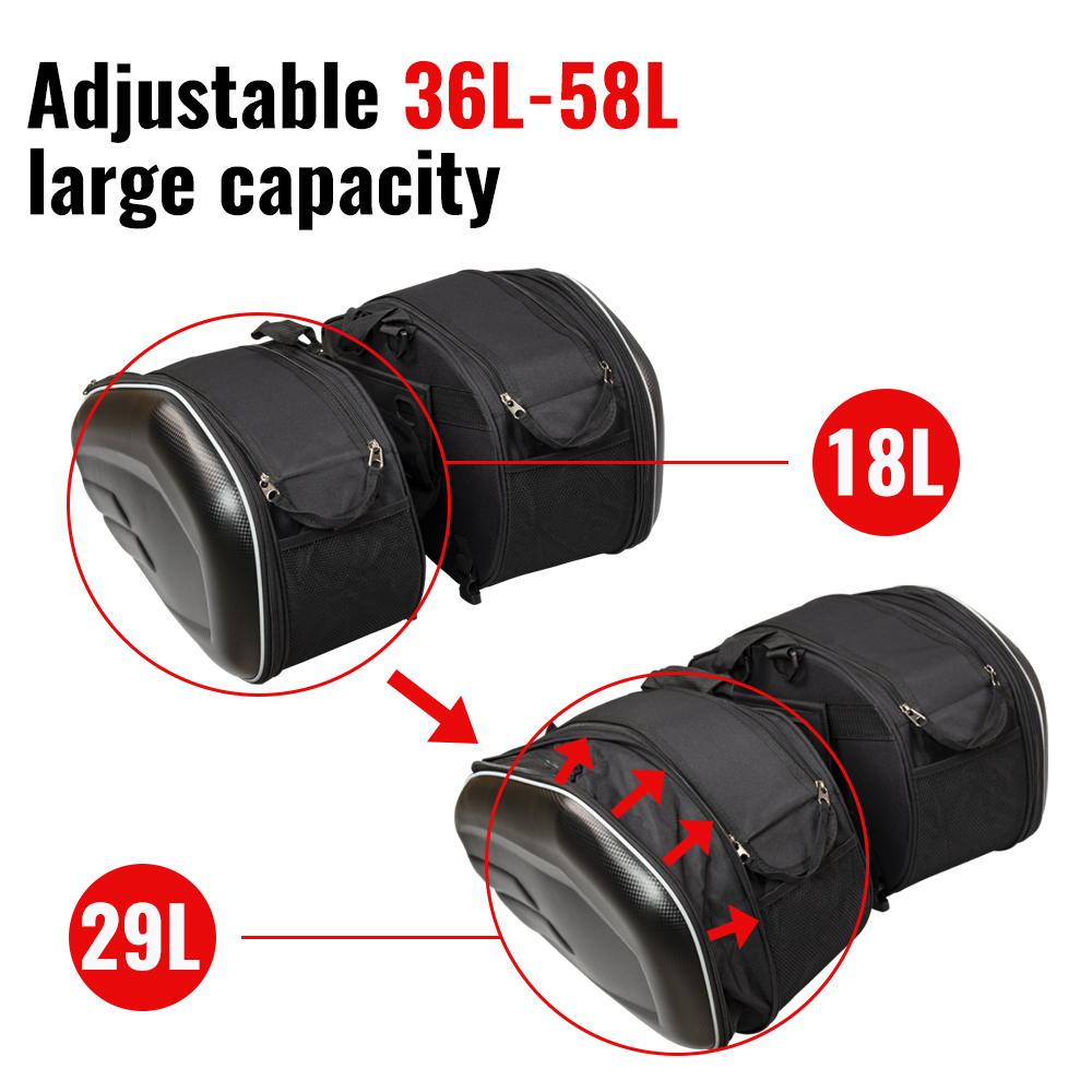 Pair Moto Saddle Bags Side Storage Luggage Helmet Bag Fork Tool Pouch For Aprilia Motor Universal Motorcycles