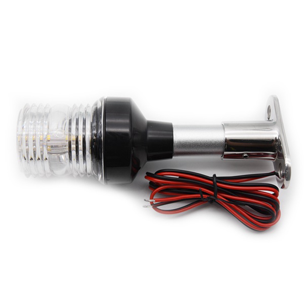 Luz de navegación LED plegable de 8 pulgadas, lámpara de señal de navegación de 360 grados para luz de ancla de popa de barco yate XY