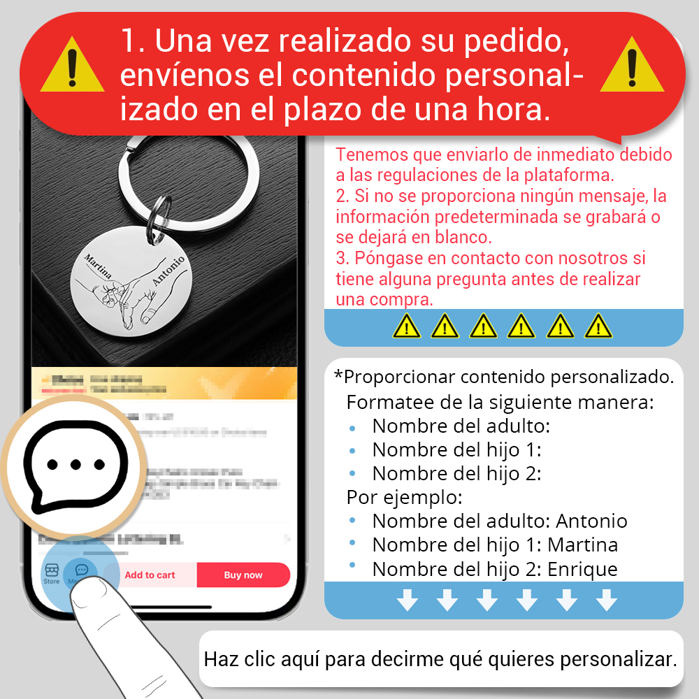 Llavero personalizado, regalos de amor, nombre personalizado, Día de la madre del padre, papá, mamá, llaveros, anillos para papá, colgante de llave de coche