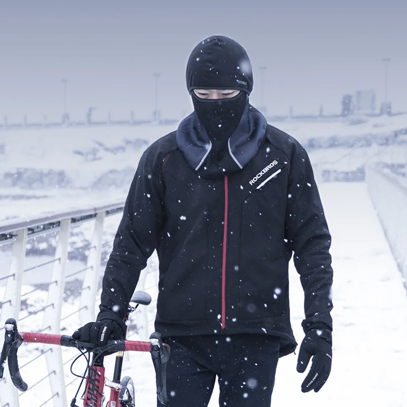 ROCKBROS Full Face Mask ผ้าพันคอฤดูหนาวที่อบอุ่น Balaclava หมวกกันน็อกตกปลาเล่นสกีเดินป่าจักรยานหน้ากาก Windproof Breathable หมวก