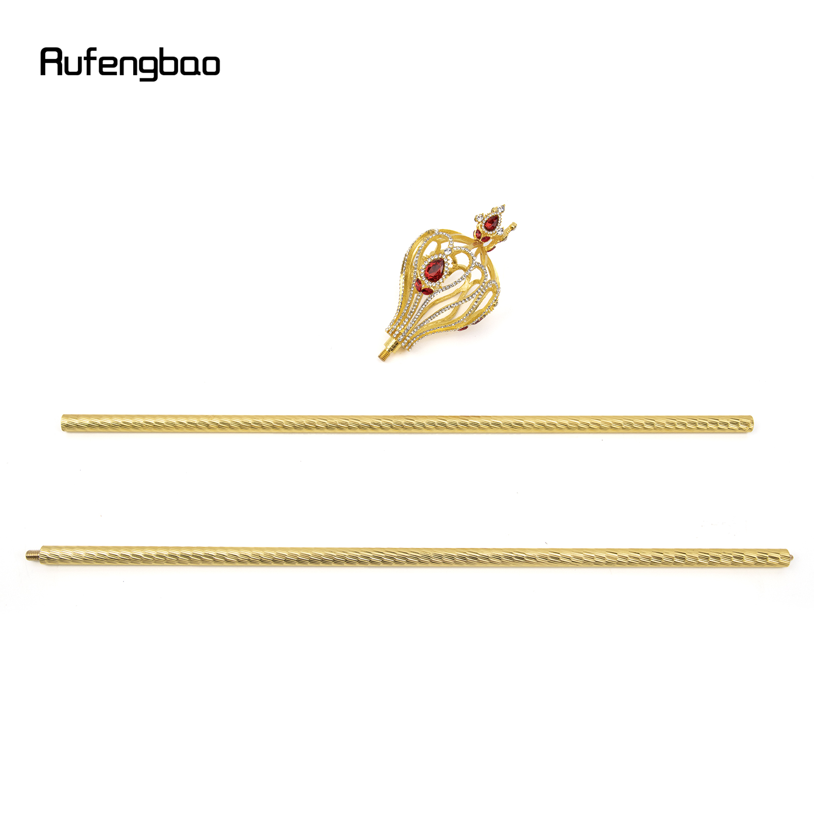 ゴールデンレッド合金妖精の杖女の子のためのプリンセスワンド子供のための天使の杖パーティーコスプレ衣装結婚式誕生日パーティー 91 センチメートル