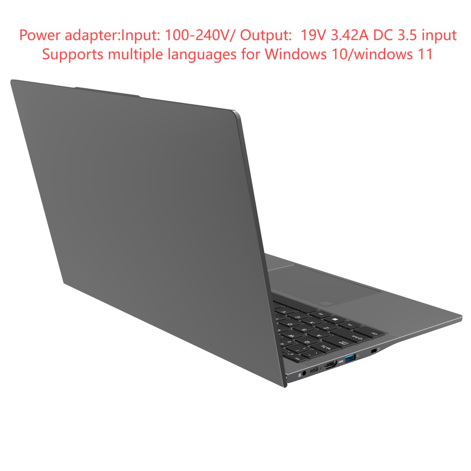FW T160R, ordinateur portable, 16", résolution 1920 x 1200, 5000 mah, 13620H, 16 Go+512 Go, Bluetooth 4.2, gris