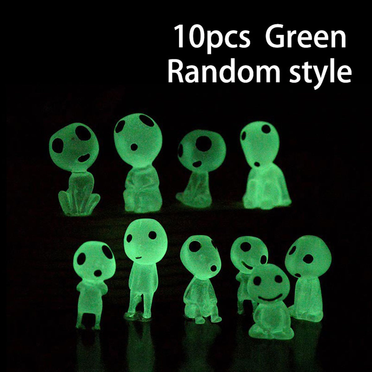 10pc Miniature Landscape Decoration Glow in the Dark Princess Shaped Home Decoration Garden Decoration Ornament Glow in the Dark