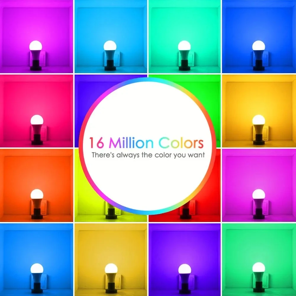 Tuya スマート Led 電球 E27 220V スマートライト調光可能な Bluetooth RGB ランプアプリ制御寝室の部屋の装飾パーティーライト