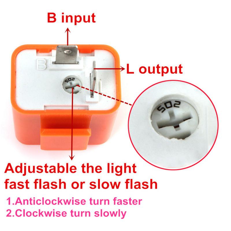 Pisca-pisca led para motocicleta, relé de frequência ajustável, pisca-pisca quadrado, luzes led para motocicleta, indicador de seta, flash 12v