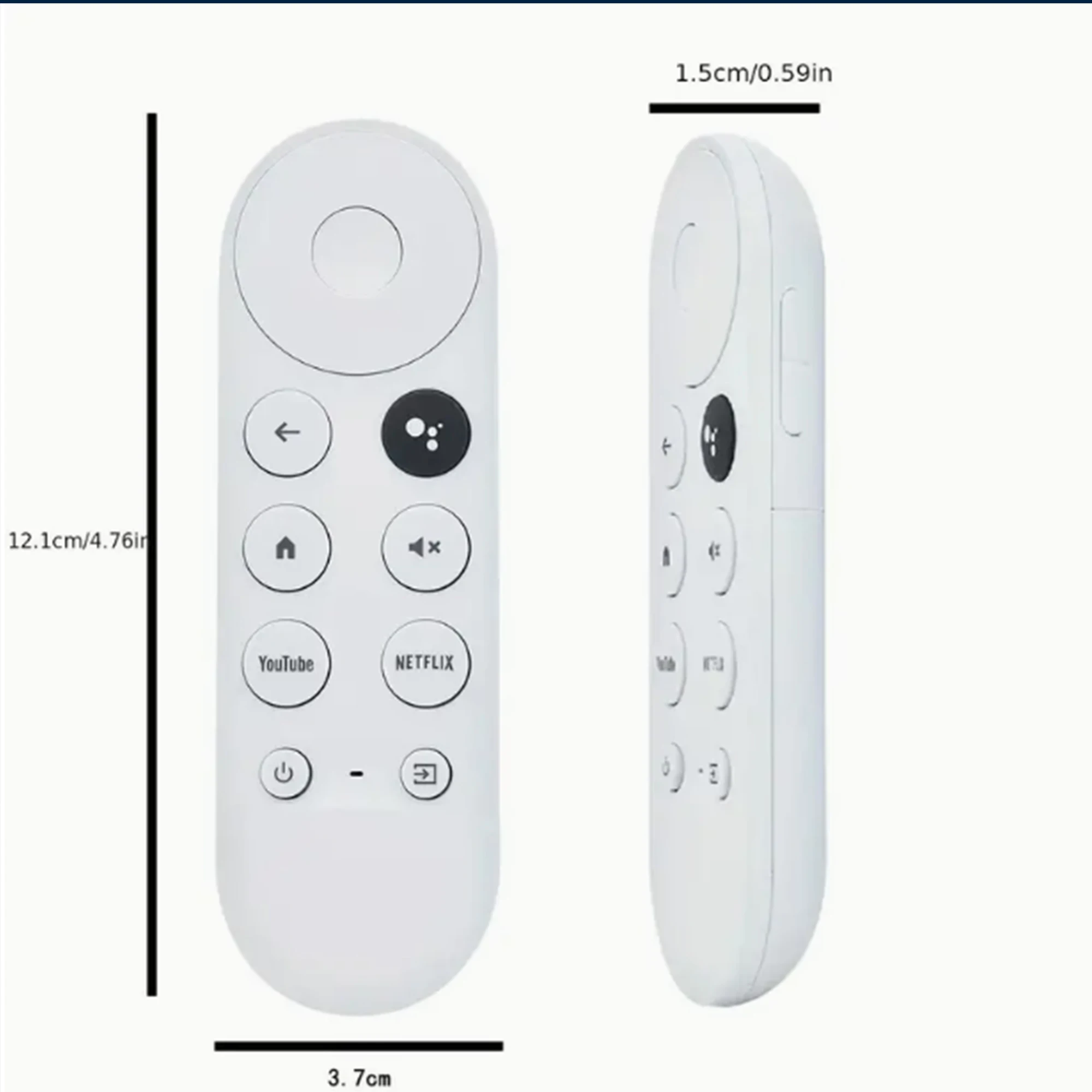 G9N9N Google Chromecast Remote Control Replacement Voice Streaming Media Player 4k Snow