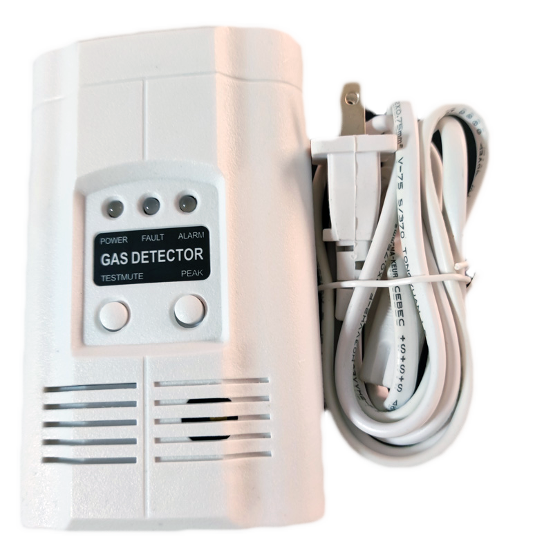 AC Powered 220V แก๊สเครื่องตรวจจับรีเลย์เอาต์พุต NO หรือ NC และเอาต์พุต DC12V