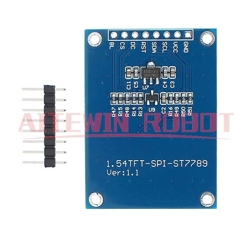 Módulo de pantalla TFT a todo Color de 1,54 pulgadas y 1,54 pulgadas, pantalla LED LCD HD IPS, interfaz SPI 240x240 ST7789 para Arduino
