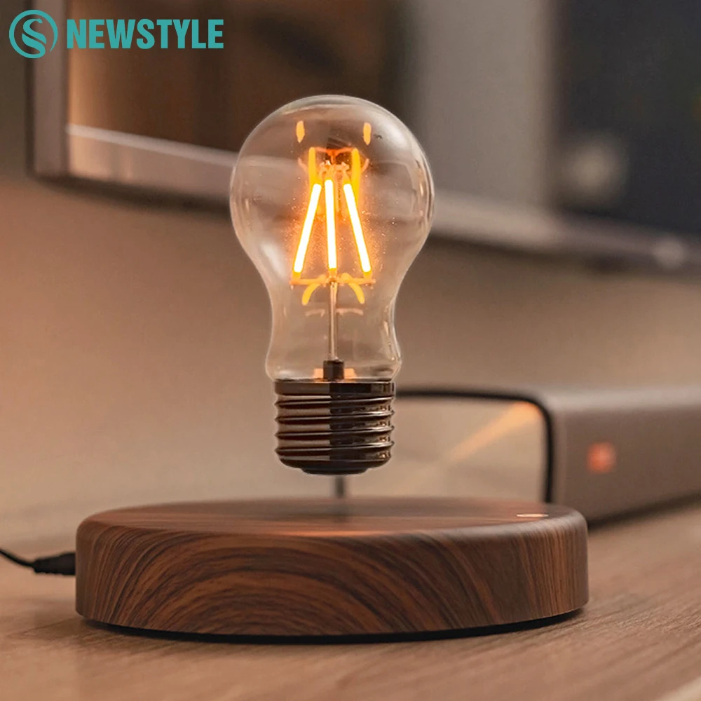 Magnetische schwimmende Mondlampe, schwebendes LED-Nachtlicht, 3 Farben, einstellbare Helligkeit, Tischlampe für neben Schlafzimmerdekoration
