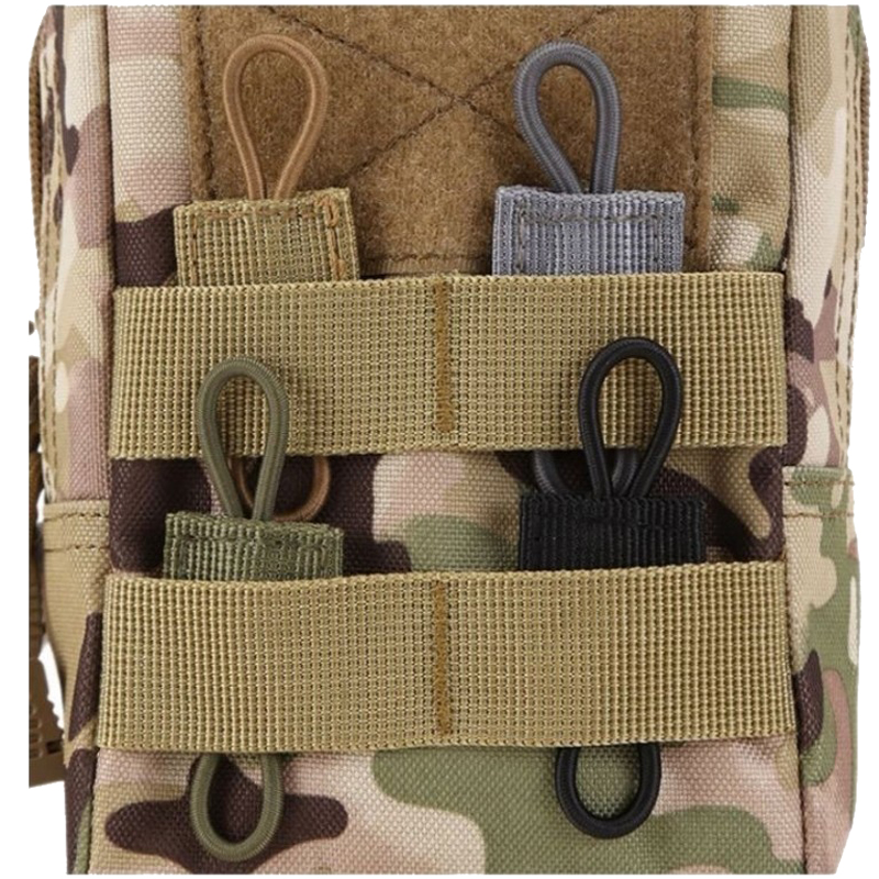 バックパック機器アクセサリー用の5本のナイロンクランプ,戦術的なドリテーナー