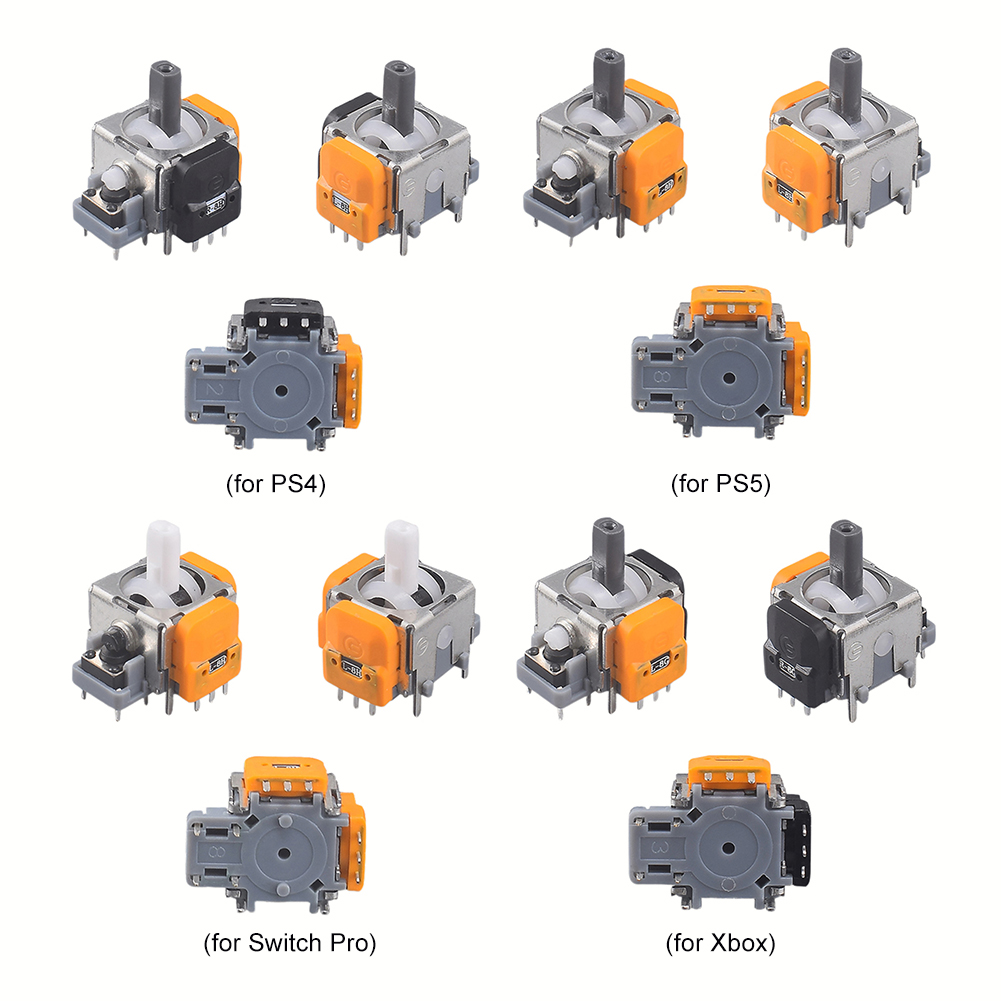 2PCS 3D Analog Stick Sensor Module For Switch Pro PS4 PS5 Xbox Game Controller Hall Effect Joystick Module For PS4 030 040 050