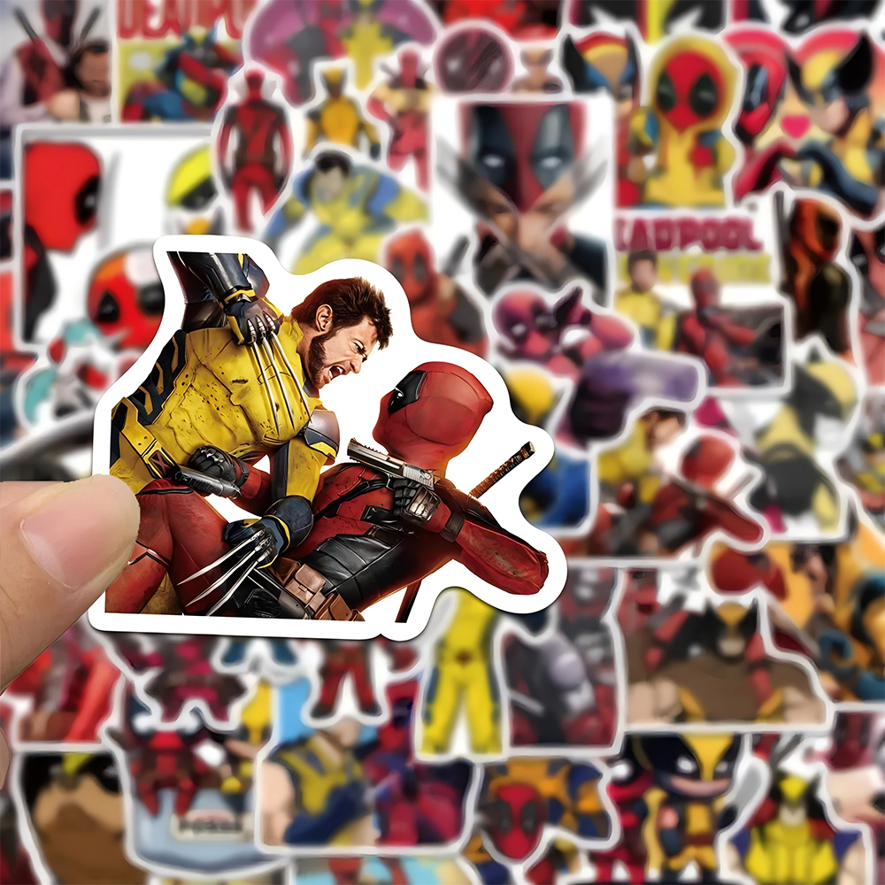 10/30/50 Uds Disney Marvel Deadpool Wolverine pegatinas Cool Deadpool 3 calcomanías monopatín motocicleta portátil pegatina impermeable juguete
