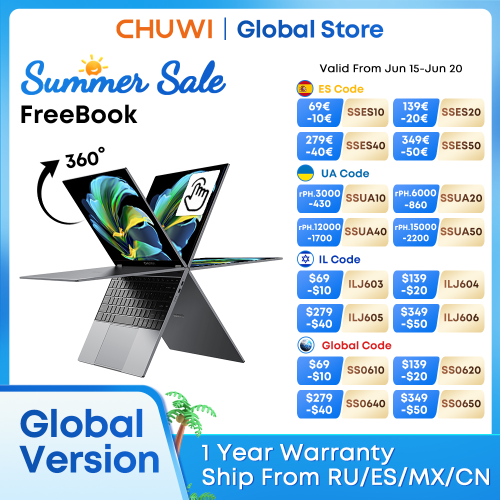 CHUWI-Tablette PC portable 2 en 1, Windows 11, processeur Intel i3 1215U, 12 Go LPDDR5, SSD 512 Go, écran IPS FHD 13.5 pouces, résolution 2256x1504, Wi-Fi 6