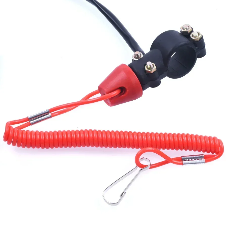 Interruptor de parada para motor de motocicleta, 70cm, barco, motor de popa, interruptor de parada, cordão de segurança para marinho atv quad iate