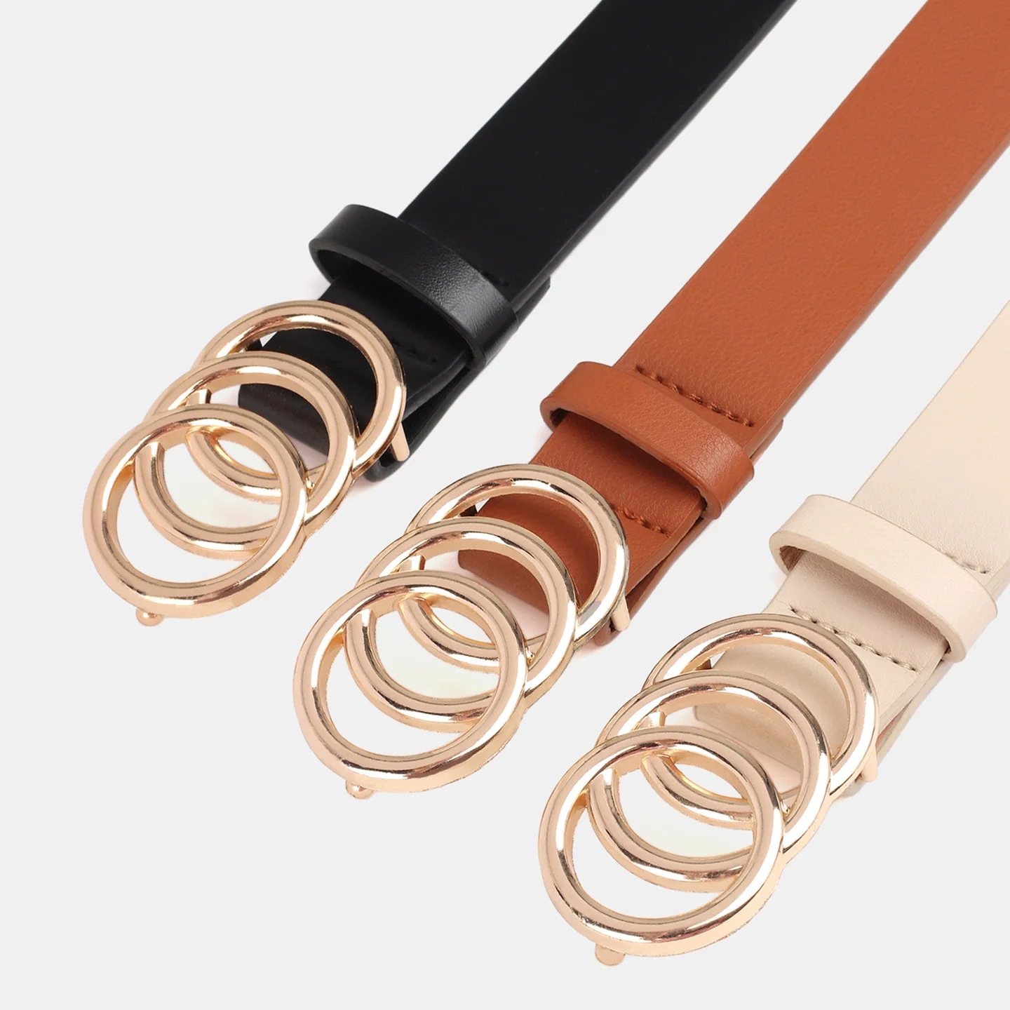 Neuer europäischer und amerikanischer Mode-Gürtel mit Legierungsschnalle für Damen, einfaches, licht sitzendes Kleid, dekorativer Gürtel für Damen, trendiges Accessoire